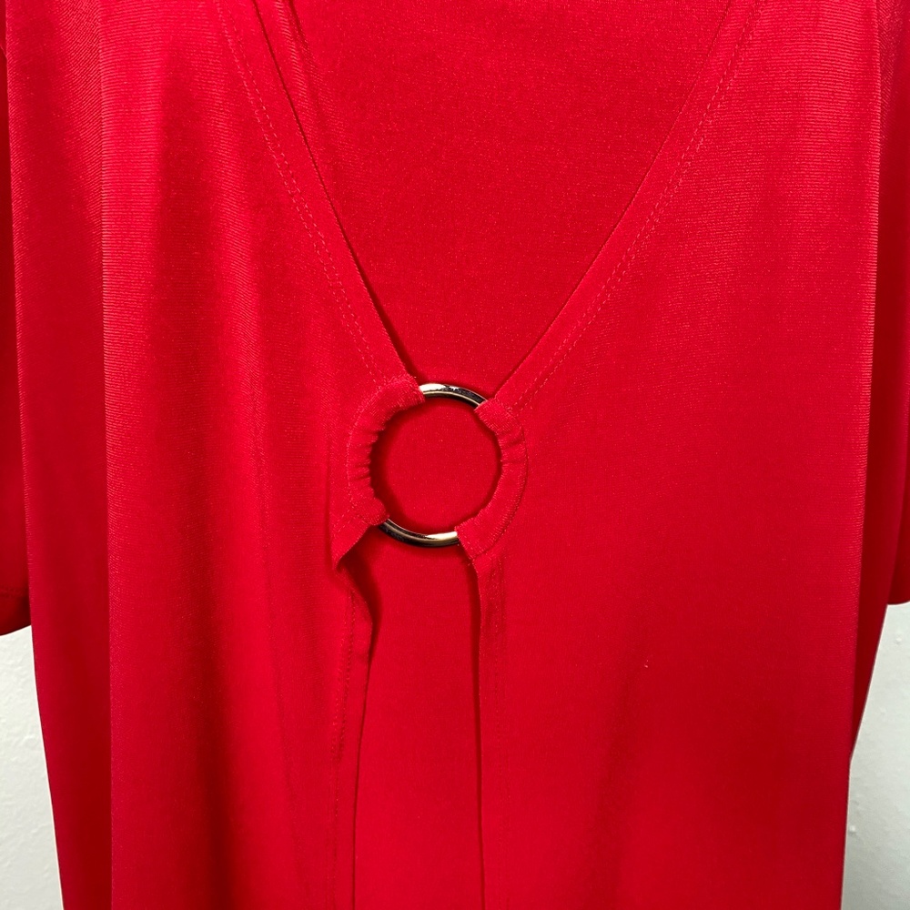 Notations Plus Size Red Blouse - image 5